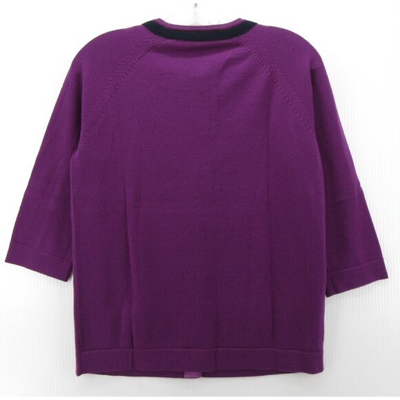 Coach Sweater Large Merino Wool Cardigan Button Up Pockets Knit * - Picture 8 of 12